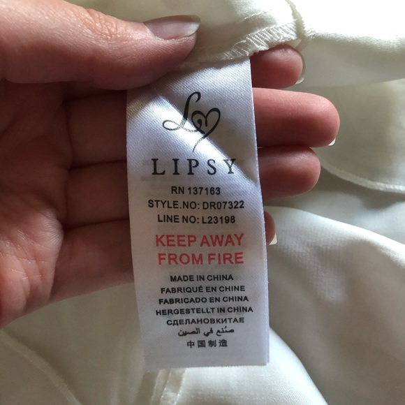 Lipsy London Cross Over Floral Lilac Dress - Picture 6 of 6